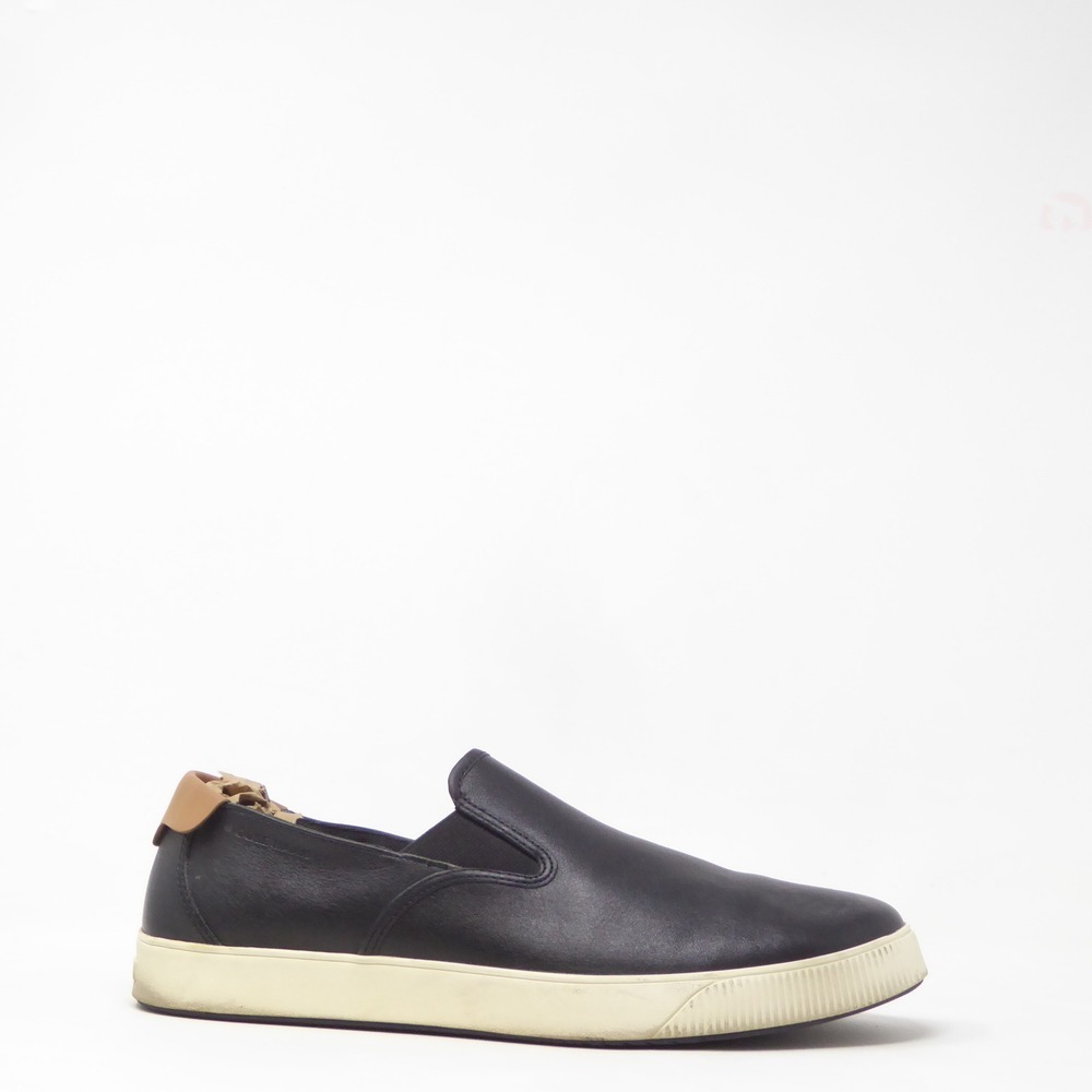 Cole Haan Mens Nantucket 2.0 Slip On Sneakers Black Leather C33214 10M